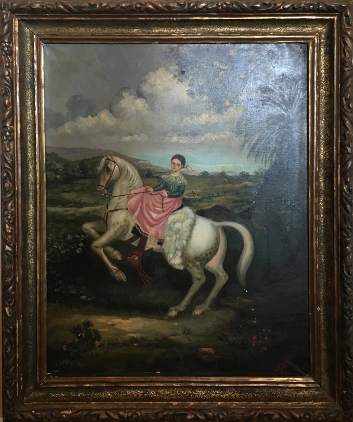 Mujer Montando a Caballo