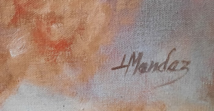 Caballo y bella con flores