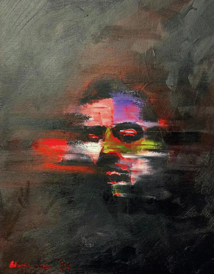 Self portrait in movement