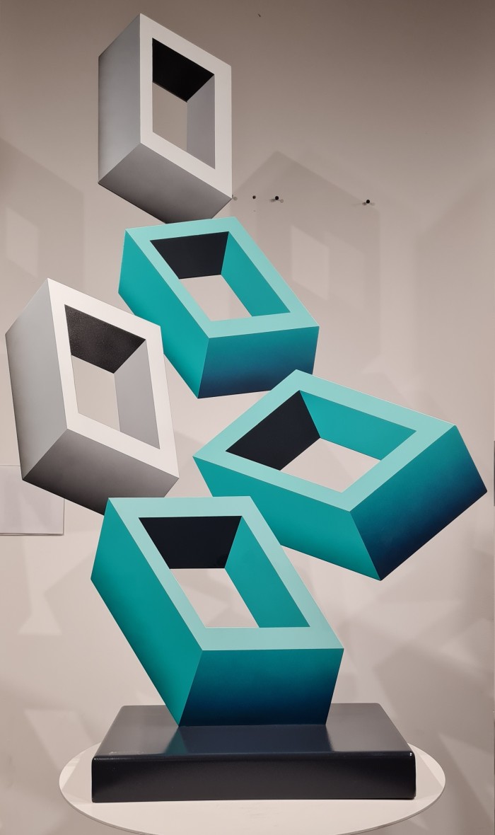 Volatile in Gray and Aquamarine