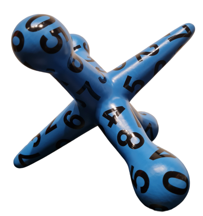 Jack blue with black numbers Aura Galerías