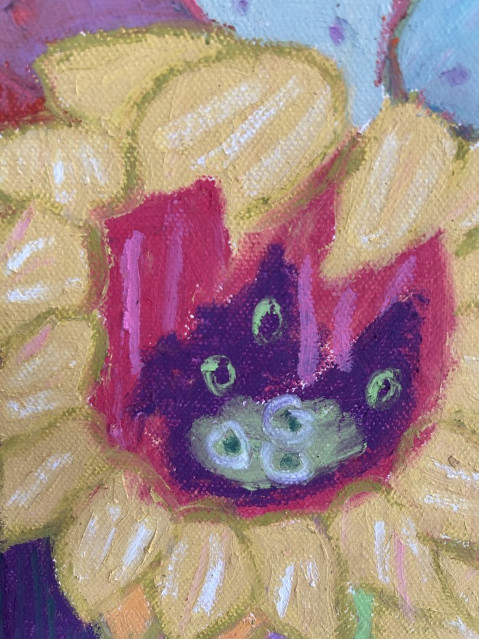 Sunflowers, Lilies and Lotus