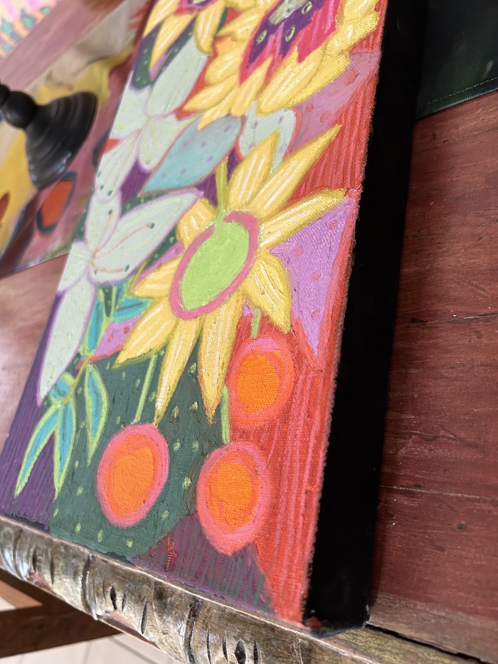 Sunflowers, Lilies and Lotus