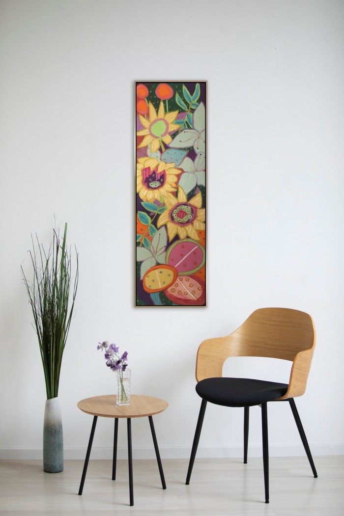 Sunflowers, Lilies and Lotus
