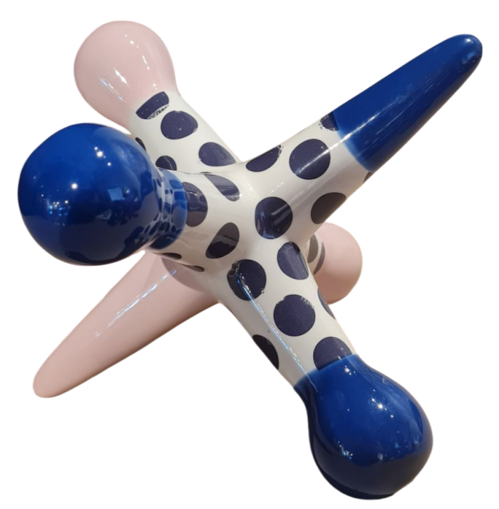 Jack blue and pink with dots