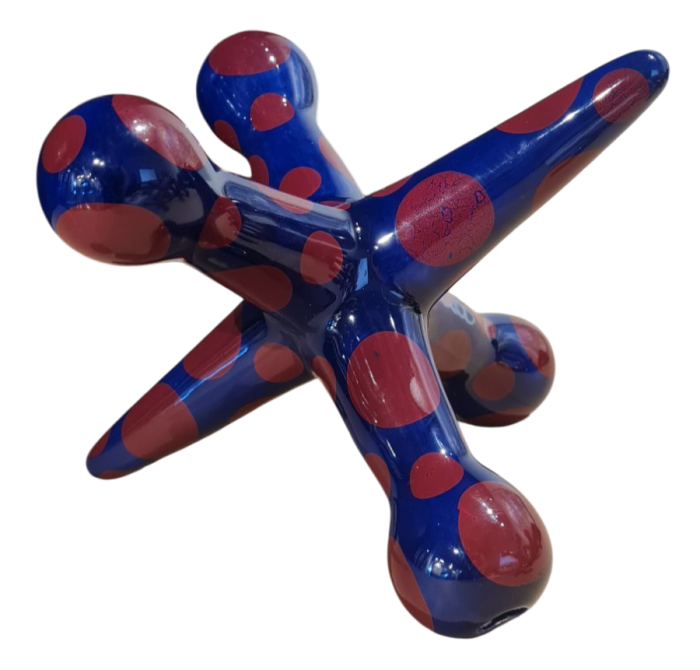 Jack blue with red dots