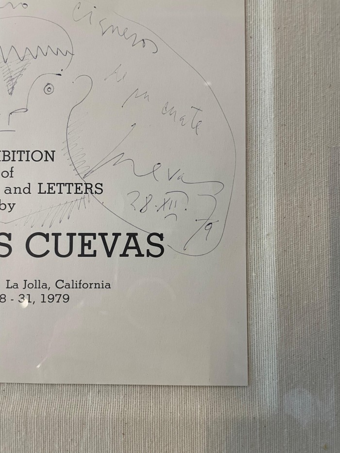Invitación firmada — Tasende Gallery 1979
